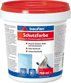 Baufan Anti-Schimmelfarbe weiß ca. 0,75 l