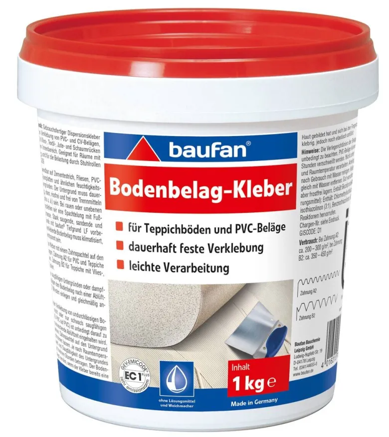 Baufan Kleber reicht für ca. 3qm Multi