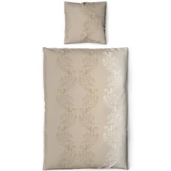 Baumwoll Bettwäsche Biber taupe Baumwolle B/L: ca. 155x220 cm