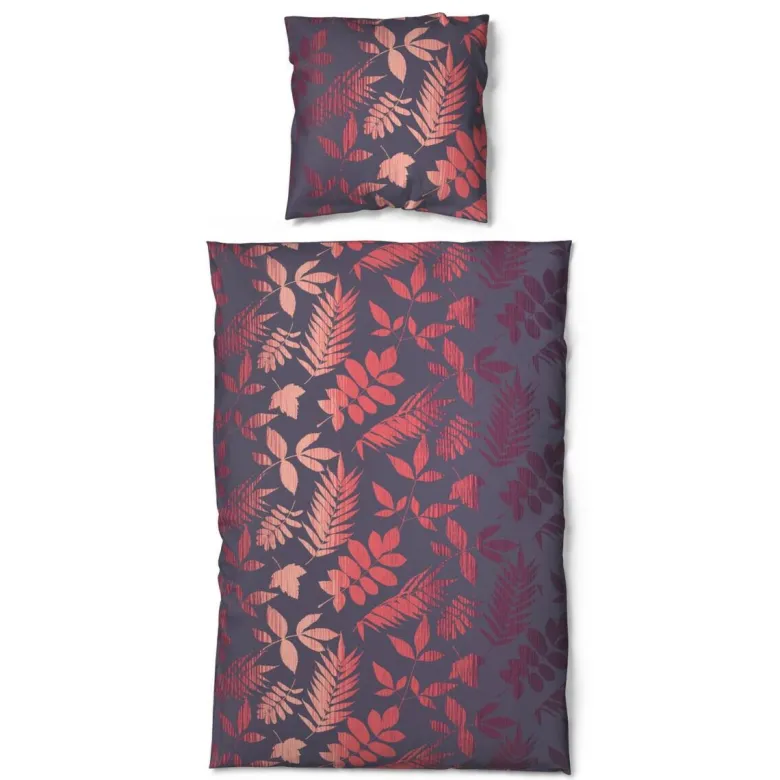 Baumwoll Bettwäsche Cotton touch bordeaux Baumwolle B/L: ca. 135x200 cm