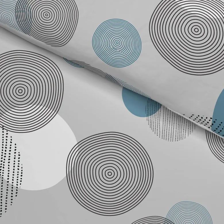 Baumwoll Bettwäsche Cotton touch grau Baumwolle B/L: ca. 135x200 cm