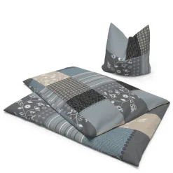 Baumwoll Bettwäsche Cotton touch blau Baumwolle B/L: ca. 135x200 cm