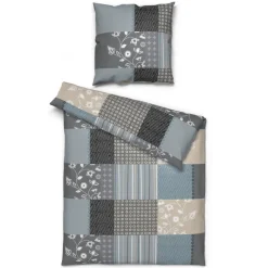 Baumwoll Bettwäsche Cotton touch blau Baumwolle B/L: ca. 135x200 cm