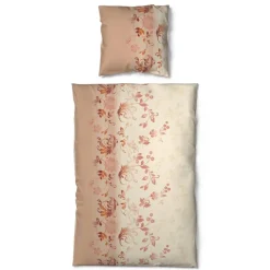 Baumwoll Bettwäsche Cotton touch apricot Baumwolle B/L: ca. 135x200 cm