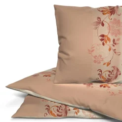 Baumwoll Bettwäsche Cotton touch apricot Baumwolle B/L: ca. 135x200 cm