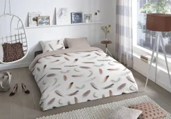 Baumwoll Bettwäsche Feathers Flanell