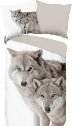 Baumwoll Bettwäsche Fera Flanell sand Baumwolle B/L: ca. 155x220 cm