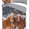 Baumwoll Bettwäsche Happy Horses Flanell
