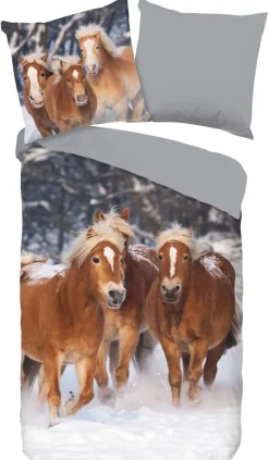 Baumwoll Bettwäsche Happy Horses Flanell