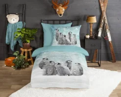 Baumwoll Bettwäsche Pengu Flanell