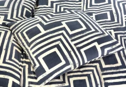 Baumwoll Bettwäsche Satin blau Baumwolle B/L: ca. 135x200 cm