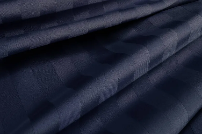 Baumwoll Bettwäsche Satin navy Baumwolle B/L: ca. 135x200 cm