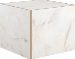 Beistelltisch Brilon weiß gold Optik B/H/T: ca. 50x40x50 cm