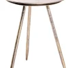 Beistelltisch bronze lackiert Optik Metall H/D: ca. 47x38 cm