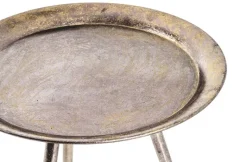 Beistelltisch bronze lackiert Optik Metall H/D: ca. 47x38 cm