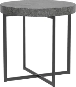 Beistelltisch Celina Beton Optik schwarz B/H/T: ca. 50x50x50 cm