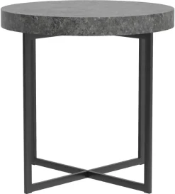 Beistelltisch Celina Beton Optik schwarz B/H/T: ca. 50x50x50 cm