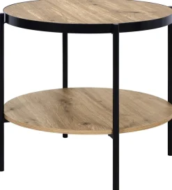 Beistelltisch David Holzoptik Artisan Nachbildung D: ca. 51 cm