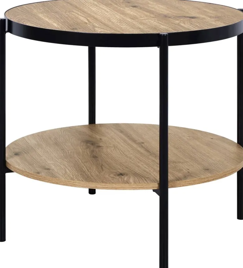 Beistelltisch David Holzoptik Artisan Nachbildung D: ca. 51 cm