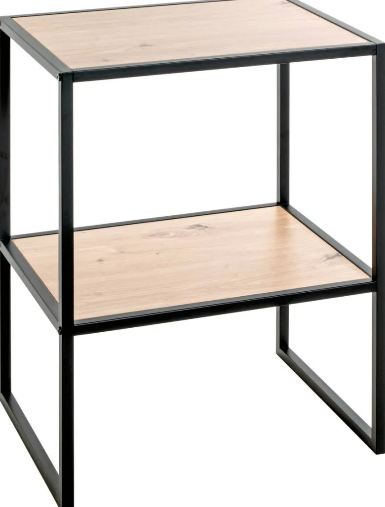 Beistelltisch Eiche Nachbildung schwarz B/H/T: ca. 45x60x40 cm