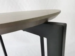 Beistelltisch Eik Marmor Optik schwarz H/D: ca. 50x45 cm