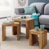 Beistelltisch 3er-Set natur Akazie