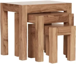 Beistelltisch 3er-Set natur Akazie