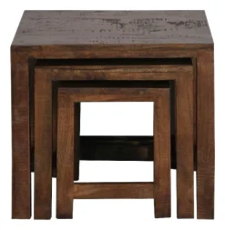 Beistelltisch Genua Akazie dunkel B/H/T: ca. 50x47x35 cm