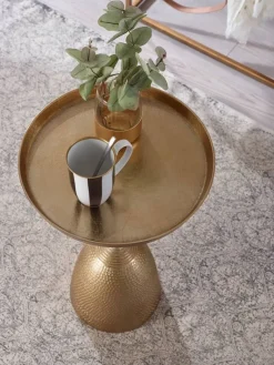 Beistelltisch gold B/H/T: ca. 33x53x33 cm