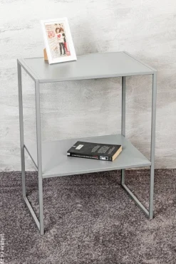 Beistelltisch grau B/H/T: ca. 45x60x35 cm
