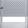 Beistelltisch grau B/H/T: ca. 45x61x32 cm