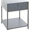 Beistelltisch grau B/H/T: ca. 40x53x40 cm