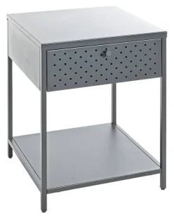 Beistelltisch grau B/H/T: ca. 40x53x40 cm