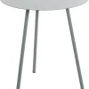Beistelltisch grau Metall H/D: ca. 45x40 cm