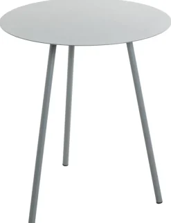 Beistelltisch grau Metall H/D: ca. 45x40 cm