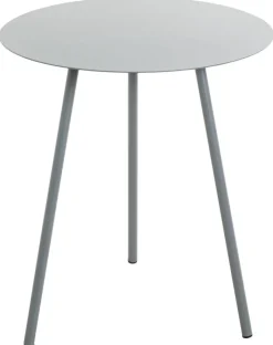 Beistelltisch grau Metall H/D: ca. 45x40 cm