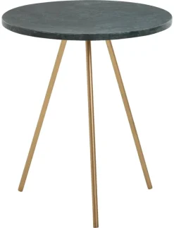 Beistelltisch grün Marmor B/H/T: ca. 38x44x38 cm