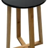 Beistelltisch Jones schwarz natur Bambus H/D: ca. 44x30 cm