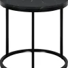 Beistelltisch Lisa schwarz Marmoroptik D: ca. 39,5 cm