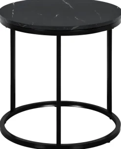 Beistelltisch Lisa schwarz Marmoroptik D: ca. 39,5 cm