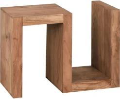 Beistelltisch natur Akazie B/H/T: ca. 44x60x30 cm
