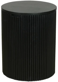 Beistelltisch OWEN schwarz Mango H/D: ca. 50x40 cm