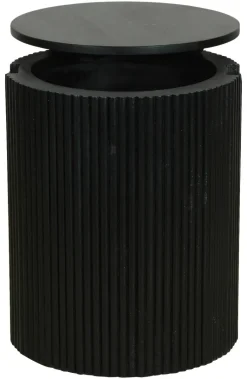 Beistelltisch OWEN schwarz Mango H/D: ca. 50x40 cm