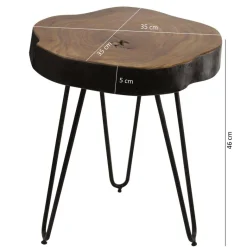 Beistelltisch rosenholz Holz B/H/T: ca. 35x46x35 cm