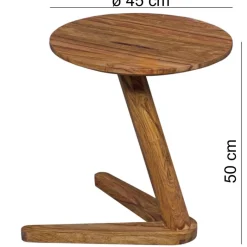 Beistelltisch rosenholz Holz B/H/T: ca. 45x50x45 cm