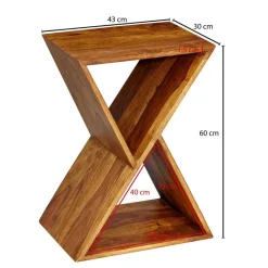 Beistelltisch rosenholz Nachbildung Holz B/H/T: ca. 43x60x30 cm