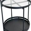Beistelltisch Sabine schwarz H/D: ca. 60x40 cm