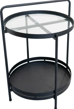 Beistelltisch Sabine schwarz H/D: ca. 60x40 cm