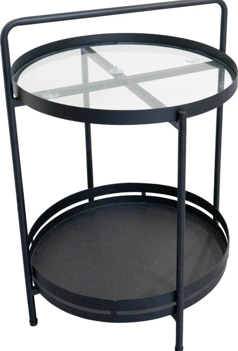 Beistelltisch Sabine schwarz H/D: ca. 60x40 cm