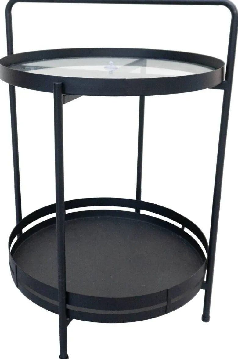 Beistelltisch Sabine schwarz H/D: ca. 60x40 cm